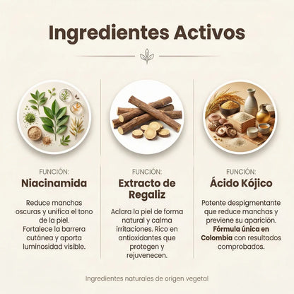 Jabon Kojic: Aclarante Natural, Facial y Corporal. Fórmula Única en Paraguay